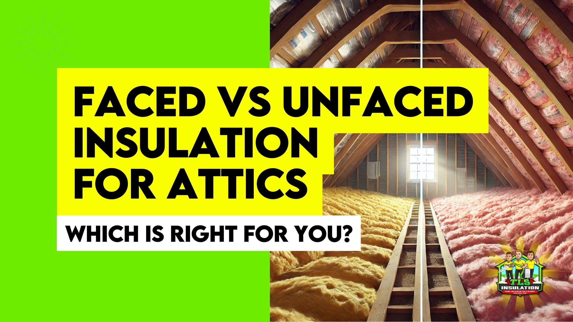 Faced vs Unfaced Attic Insulation