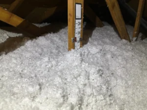 Local insulation contractors completing an attic insulation project in Tropical Shores, St. Pete.