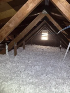 Attic insulation upgrade in a Historic Kenwood residential home in St. Petersburg, FL.