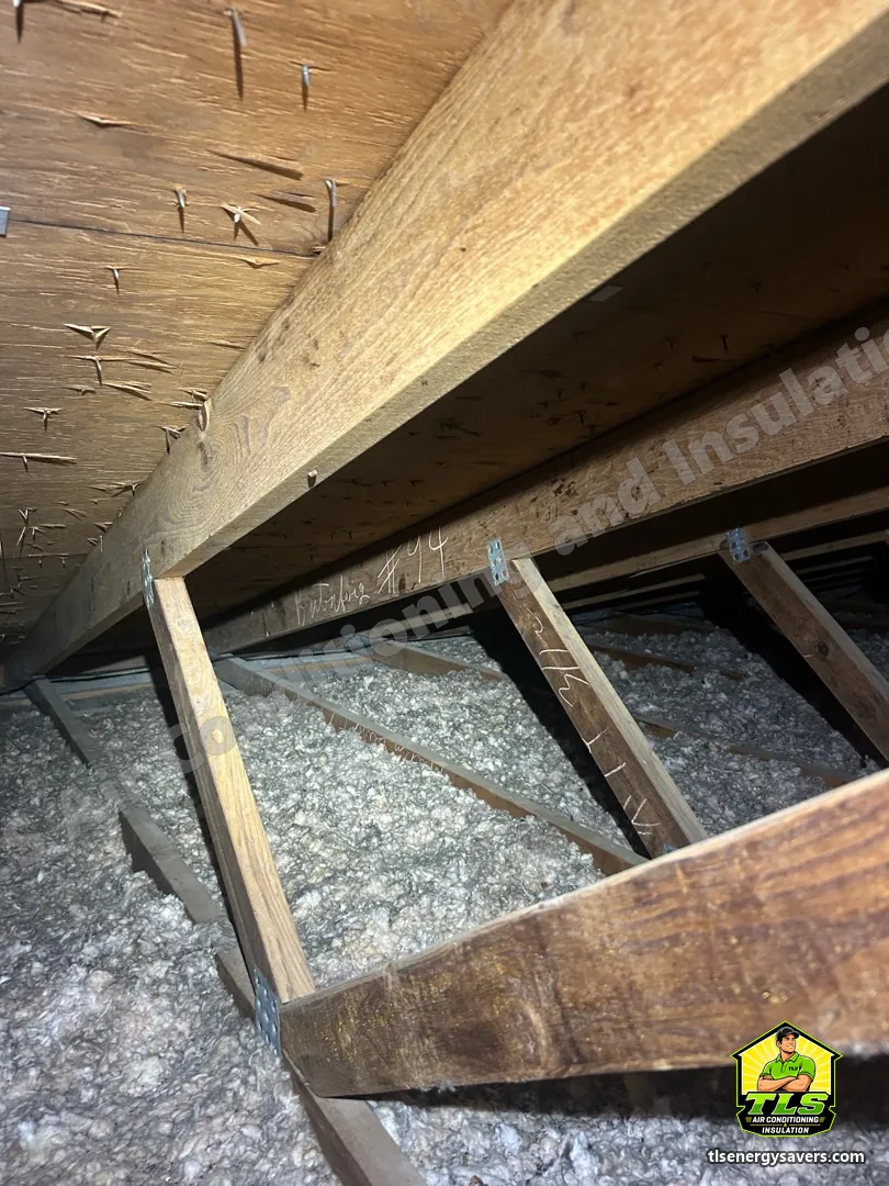 New blown-in insulation carried right out to the eaves, Fort Myers FL 33919