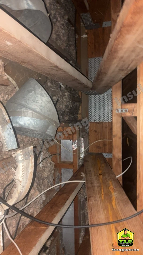 A recessed light housing in the attic, checked before insulation was blown around it, Fort Myers FL 33919