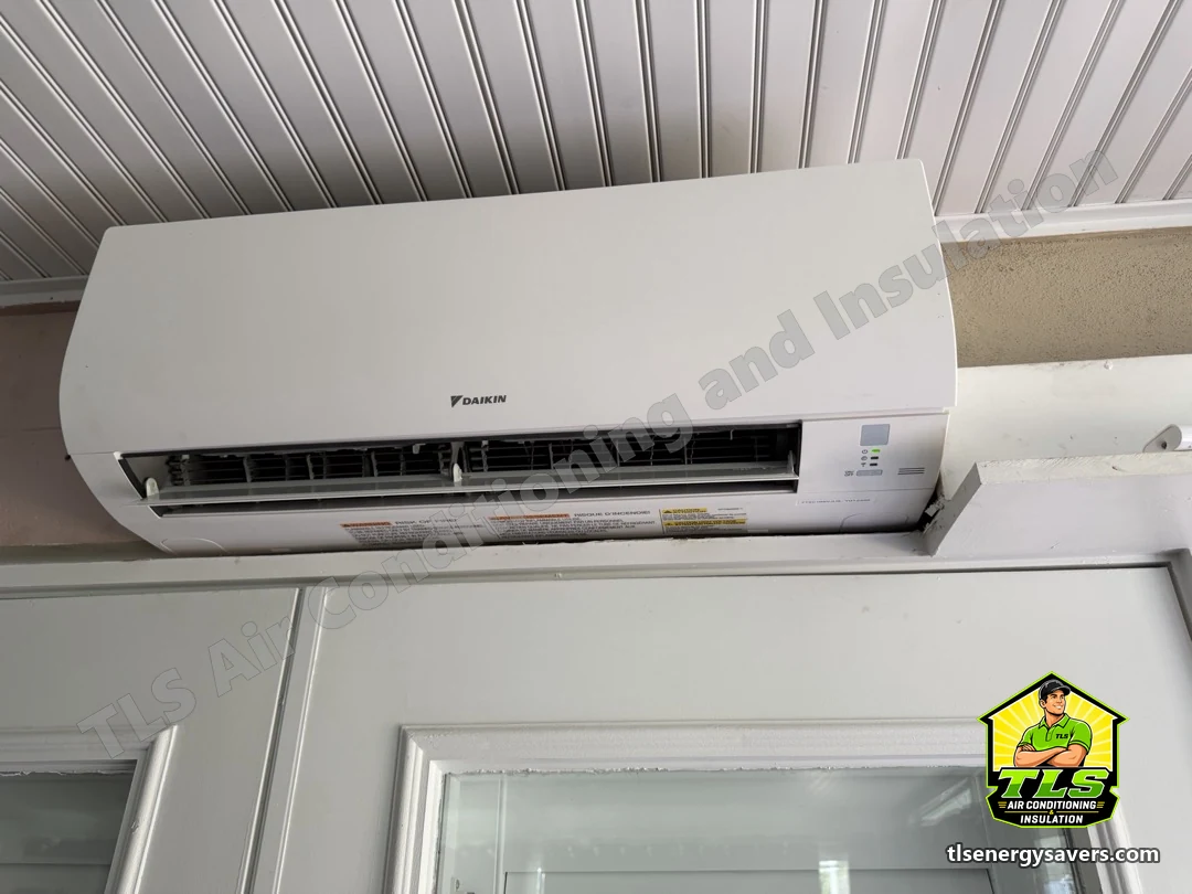 The new Daikin 18,000 BTU indoor unit mounted and running, Brooksville FL 34601